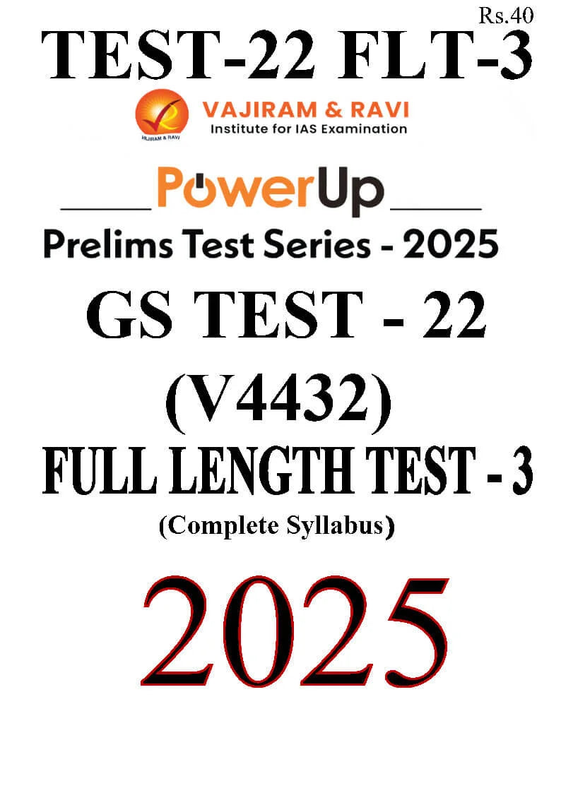 Vajiram & Ravi IAS Mains Test Series 2025, Complete Set Of 22 Tests Model Answers, Photocopy Only  (SPIRAL, VAJIRAM & RAVI)